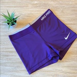 Nike pro dri-fit spandex in purple size small